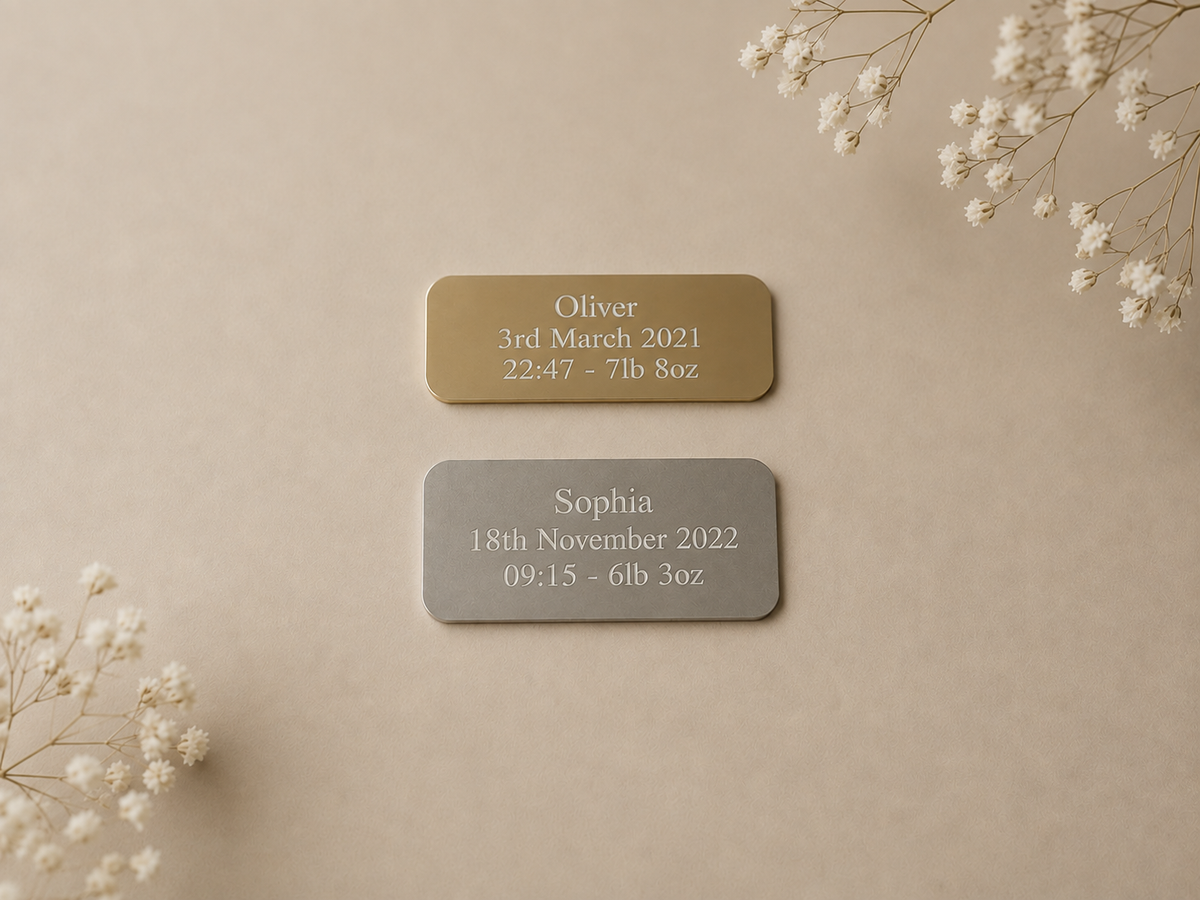 Newborn Kit + Personalised Plague